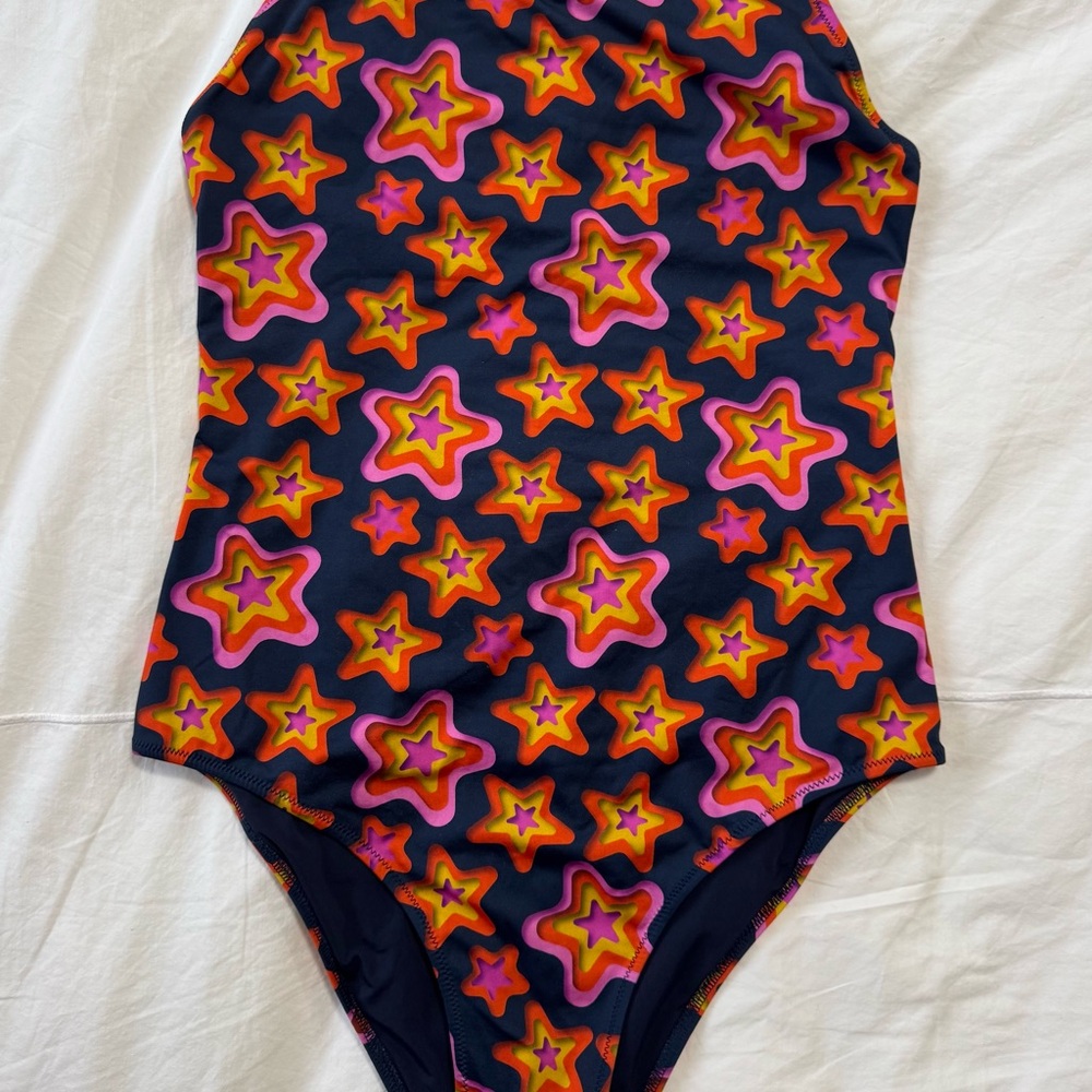 Vilebrequin Navy Swimsuit with Vibrant Stars